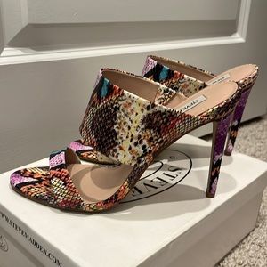 Steve Madden Mallory Multi Snake Skin Sandal